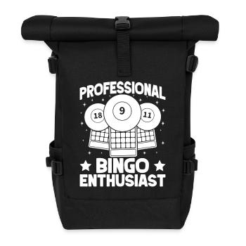 Joueur de bingo, Enthousiaste professionnel Bingo - Sac à dos roll top - noir - Devant