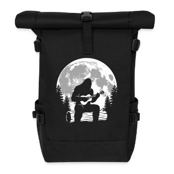 Bigfoot spielt Ukulele - Rolltop Rucksack - Schwarz - Vorne
