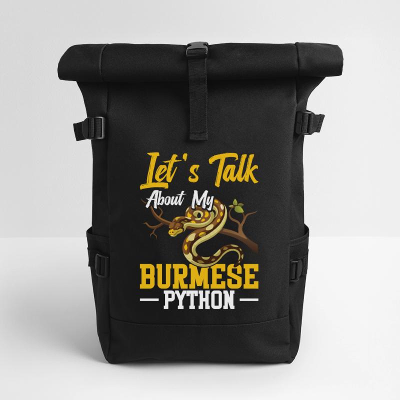 Burmesischer Python-Besitzer Schlangenterrarium Hide Python Rolltop Rucksack