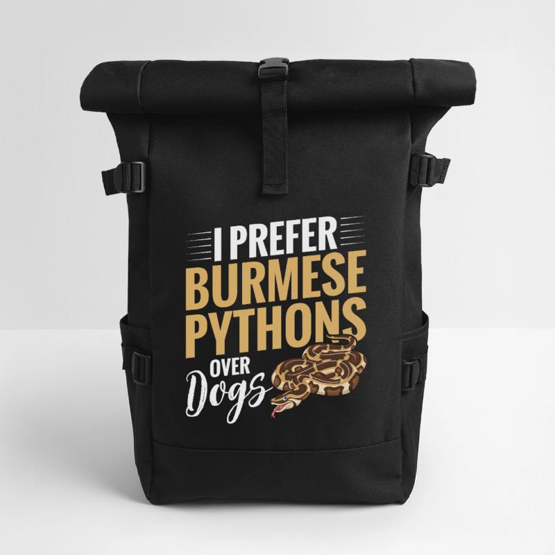 Python birman Stuff Reptile Foos Propriétaire de serpent Sac à dos roll top