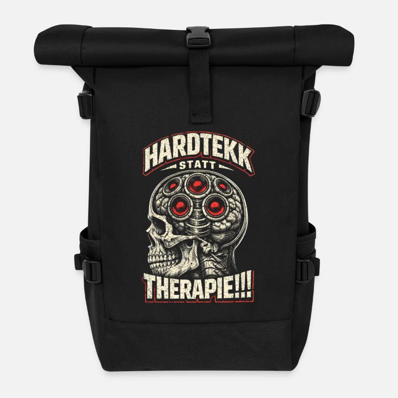 Hardtekk Tekke Ostdeutschland - Rolltop Rucksack - Schwarz