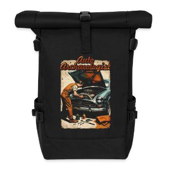 Car Restoration Car Archaeologist - Roll Top Backpack - black - Front