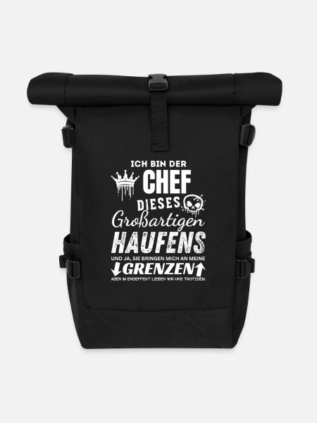 Chef dieses Legendären Haufens Chef Geschenke - Roll Top Backpack - black