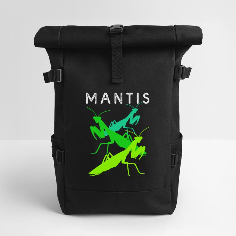Gottesanbeter Gottesanbeterin Mantis Rolltop Rucksack