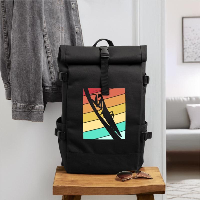 Mantis Gottesanbeter Gottesanbeterin Rolltop Rucksack
