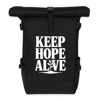 Keep Hope Alive - Roll Top Backpack - black - Front