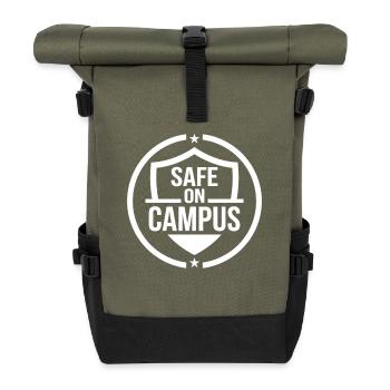 School Resource Officer Sro Campus Officer School - Rolltop Rucksack - Olive/Schwarz - Vorne