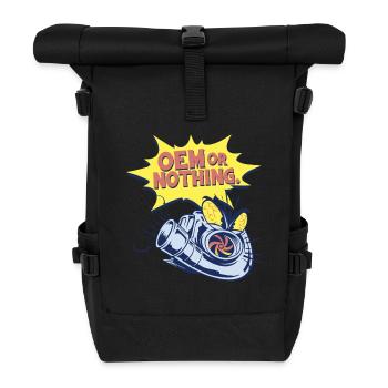 Auto Restoration OEM Or Nothing - Roll Top Backpack - black - Front