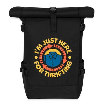 Acheteur d’occasion juste ici pour acheter des friperies - Sac à dos roll top - noir - Devant