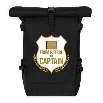 Police Captain Captain Police Police Rank - Roll Top Backpack - black - Front