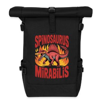 Neue Spinosaurus Mirabilis 2026 Entdeckung - Rolltop Rucksack - Schwarz - Vorne