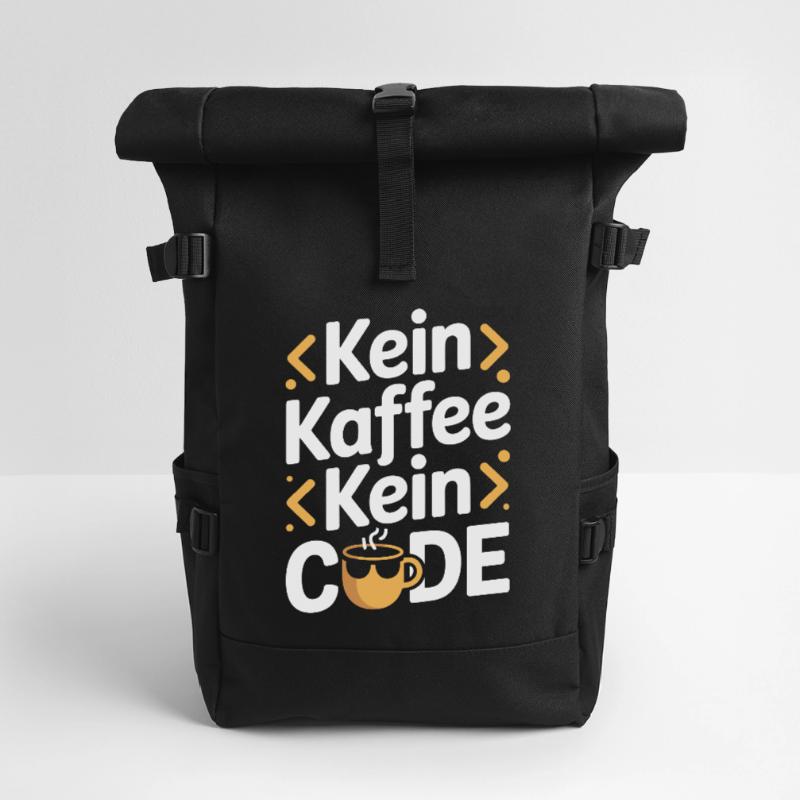 No Coffee No Code Programmeur Informaticien Sac à dos roll top