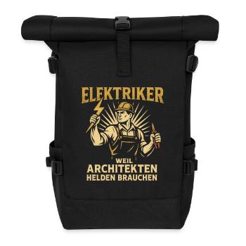 Chemise d’électricien pour artisan fier - Sac à dos roll top - noir - Devant