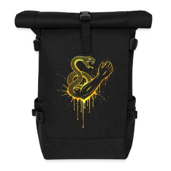 Snake Catcher Gold - Roll Top Backpack - black - Front