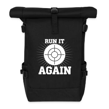 Shooting range at the shooting range, shooting exercises at the - Roll Top Backpack - black - Front