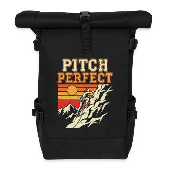 Pitch Perfect Climbing Alpine Sunset - Roll Top Backpack - black - Front