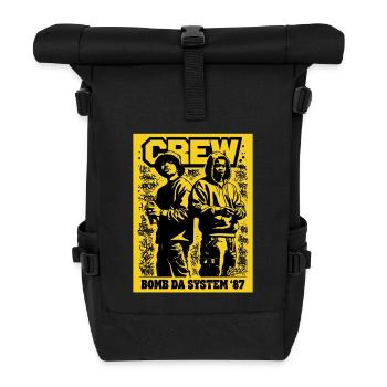 Crew Bomb System 87 - Roll Top Backpack - black - Front
