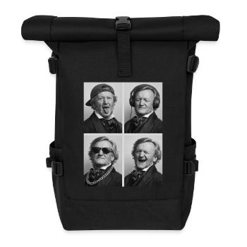 Richard Wagner - Rolltop Rucksack - Schwarz - Vorne