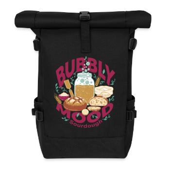 Sourdough Bubbly Mood Bread Baking Baker - Rolltop Rucksack - Schwarz - Vorne