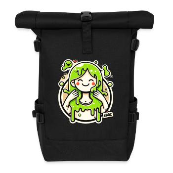 Illustration de la fille lime slime - Sac à dos roll top - noir - Devant