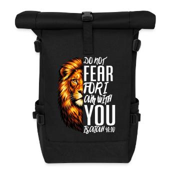 Do Not Fear For I Am With You Isaiah 41:10 Judah - Roll Top Backpack - black - Front