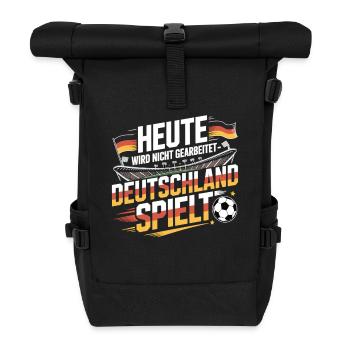 Germany Matchday Soccer Fan Soccer - Roll Top Backpack - black - Front