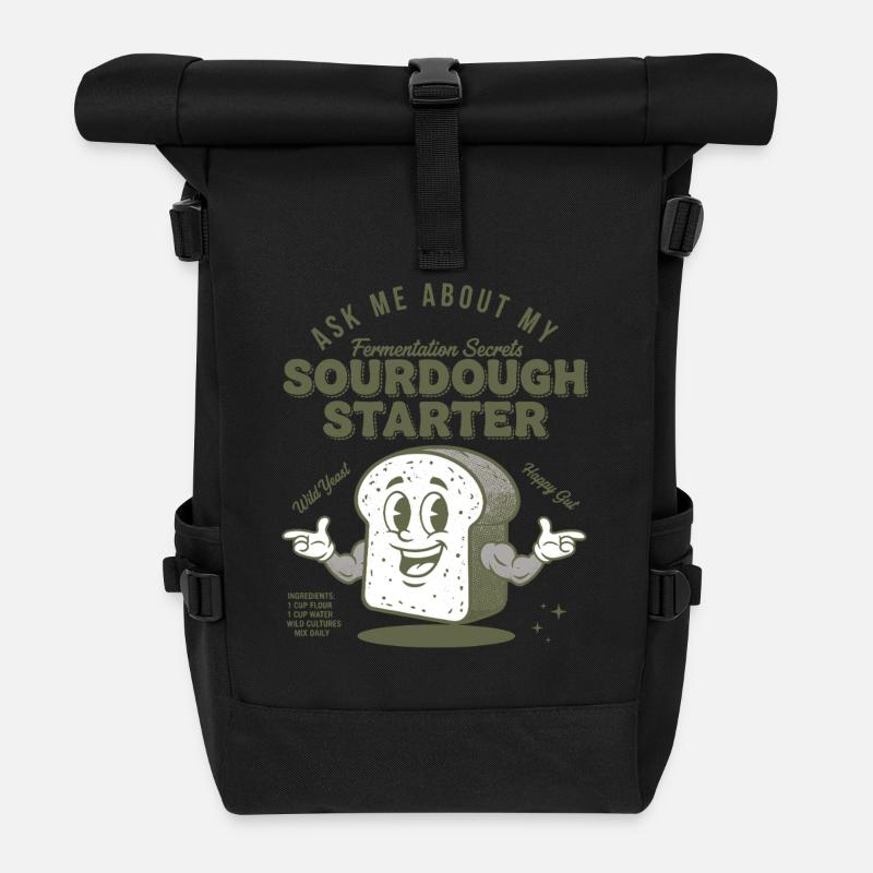 Pain levain pâtissier levain - Sac à dos roll top - noir
