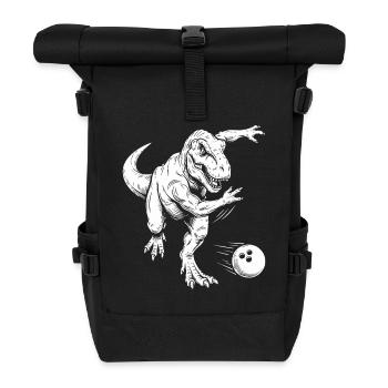 Bowler Dinosaure Enfants Garçons Bowling - Sac à dos roll top - noir - Devant