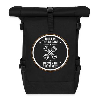 Garage Screwdriver Emblem Built In The Garage - Roll Top Backpack - black - Front