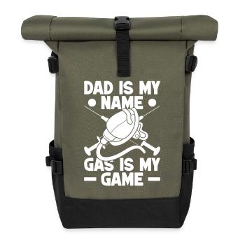 Anesthesiologist Dad Is My Name Specialist - Rolltop Rucksack - Olive/Schwarz - Vorne