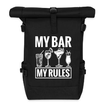 Propriétaire de pub, barman, serveuse de cocktails, barman, bar - Sac à dos roll top - noir - Devant