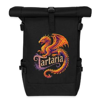 Hartaria Feuerdrache - Rolltop Rucksack - Schwarz - Vorne