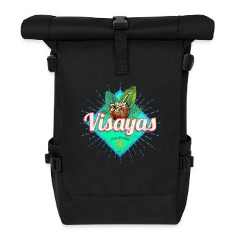 Visayas Philippinen Kokosnuss Filipino Souvenir - Sac à dos roll top - noir - Devant