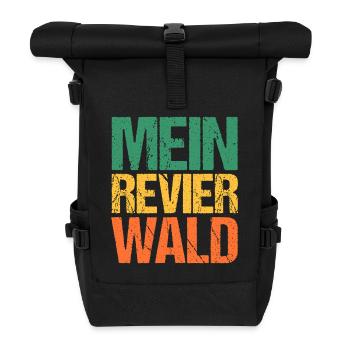 Hunting Hunting Huntsman Hunters - Roll Top Backpack - black - Front