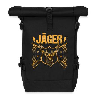 Hunting Hunting Huntsman Hunters - Roll Top Backpack - black - Front