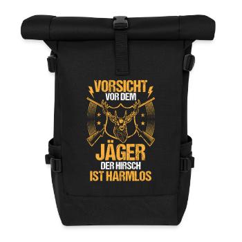 Hunting Hunting Huntsman Hunters - Roll Top Backpack - black - Front