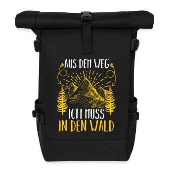 Hunting Hunting Huntsman Hunters - Roll Top Backpack - black - Front