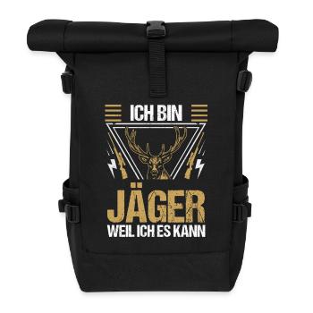 Hunting Hunting Huntsman Hunters - Roll Top Backpack - black - Front