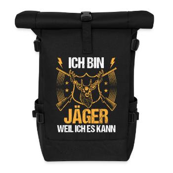 Hunting Hunting Huntsman Hunters - Roll Top Backpack - black - Front