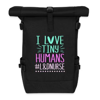 Midwife Obgyn Obstetrics - Roll Top Backpack - black - Front