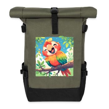Macaw's Era - Roll Top Backpack - olive/black - Front