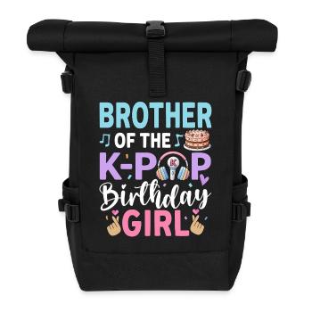 Brother Of The K-Pop Birthday Girl - Rolltop Rucksack - Schwarz - Vorne