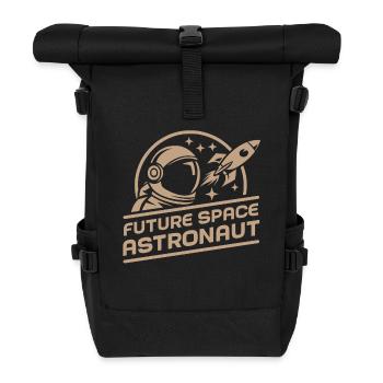 Future Space Astronaut Retro Space Adventure - Roll Top Backpack - black - Front