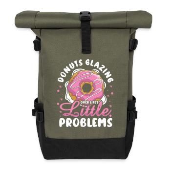 Restauration rapide en donuts - Sac à dos roll top - olive/noir - Devant