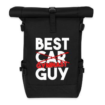 Bester Turner, lustiger Leichtathletik-Slogan - Rolltop Rucksack - Schwarz - Vorne