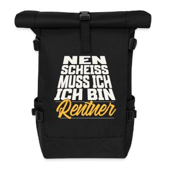 Rentner - Rolltop Rucksack - Schwarz - Vorne
