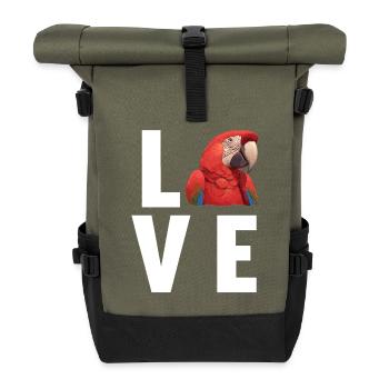 Macaw's Era - Roll Top Backpack - olive/black - Front