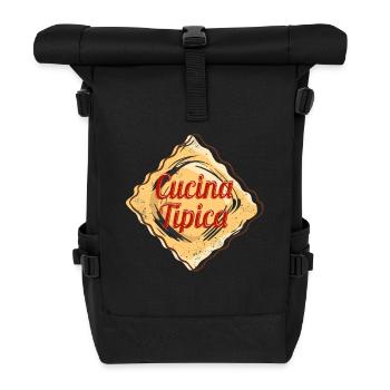 Cucina Tipica für Italien Ravioli Pasta Food Lover - Rolltop Rucksack - Schwarz - Vorne