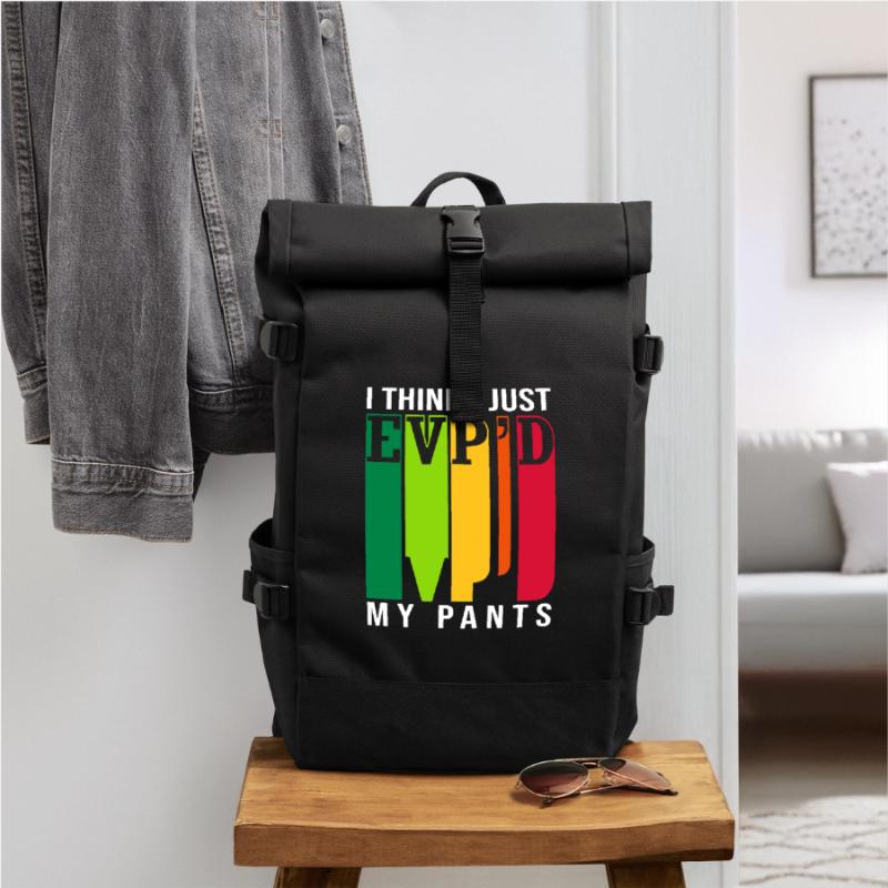 Paranormal Ghost Ghost Hour Ghost Ghost Roll Top Backpack