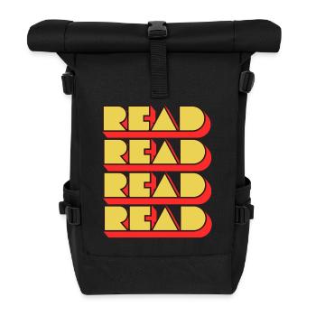 Read Design - Retro Look - Roll Top Backpack - black - Front